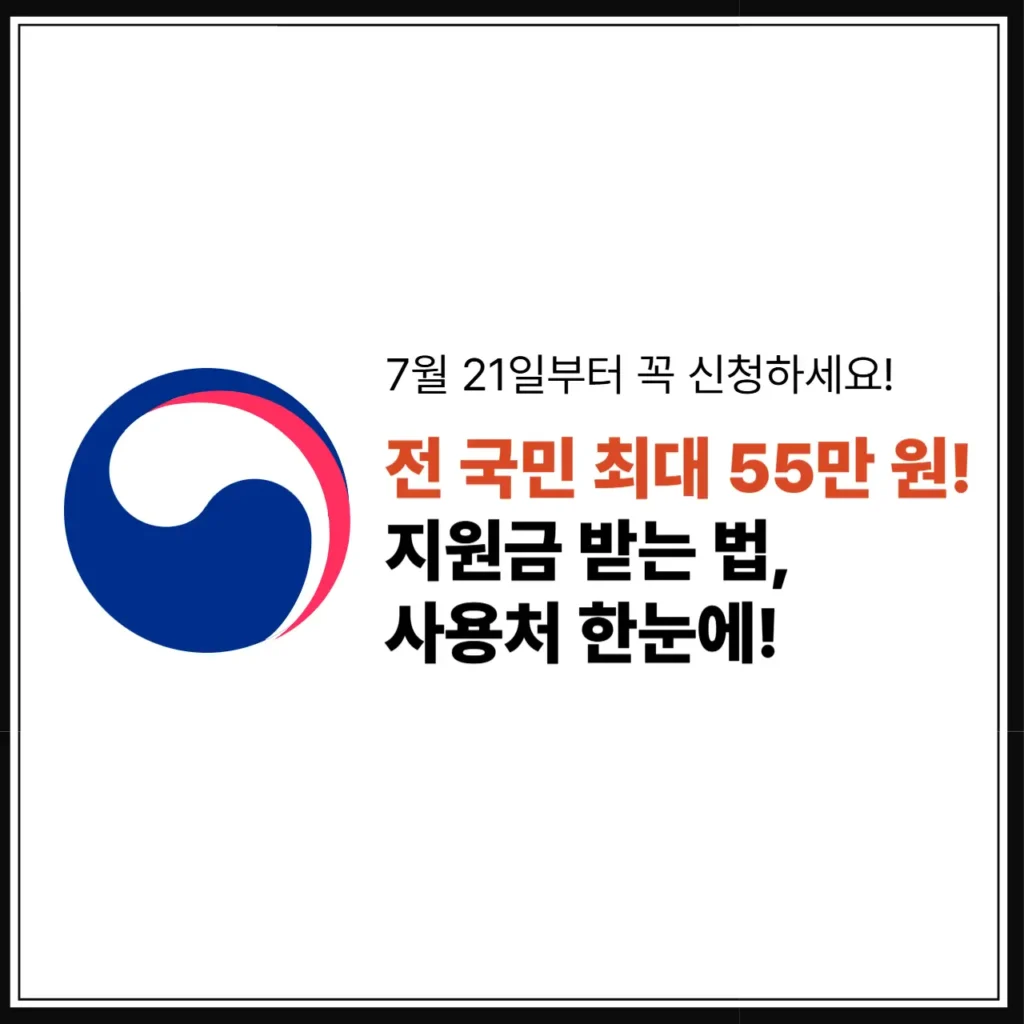 민생회복 소비쿠폰